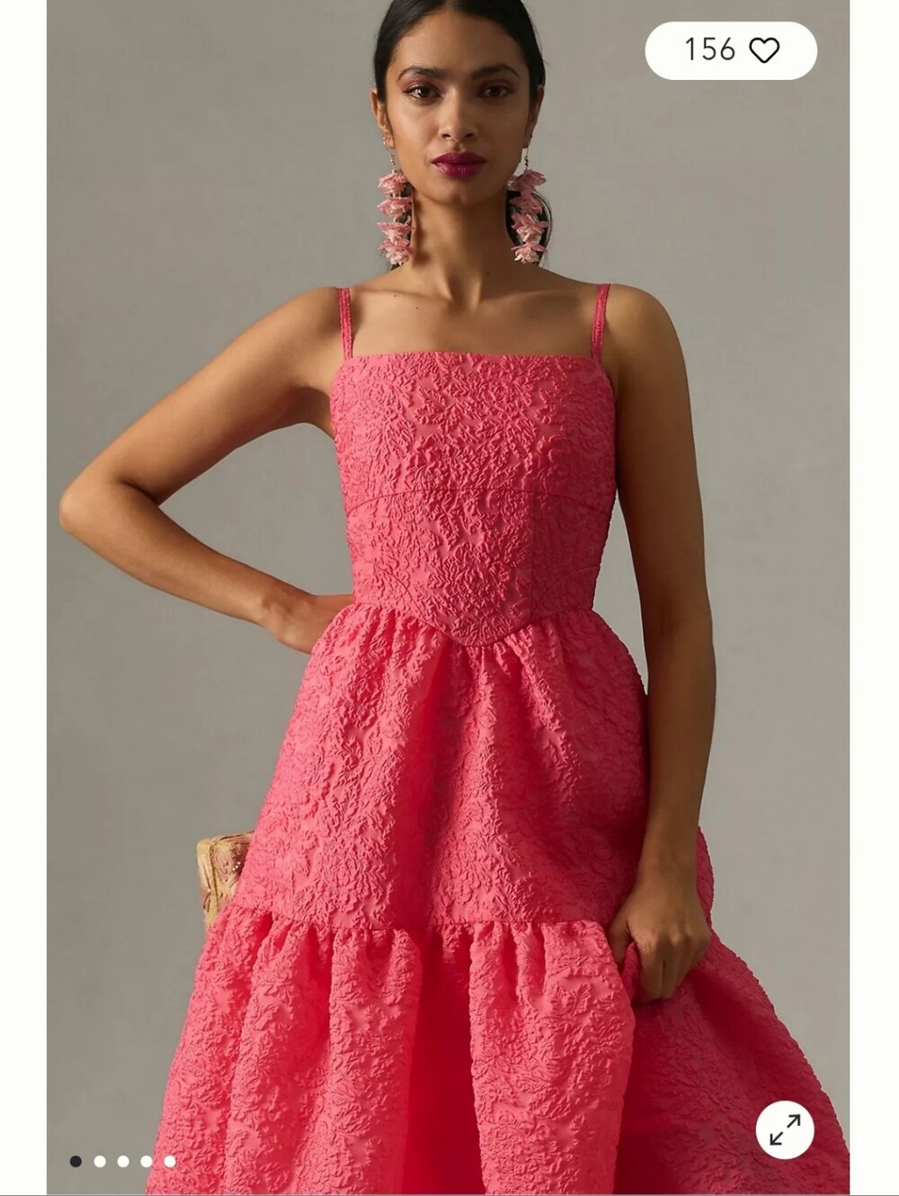 Anthropologie Hurch Tiered Corset Dress